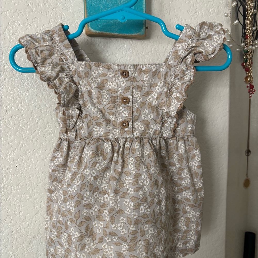 Carter's Floral Tan Dress